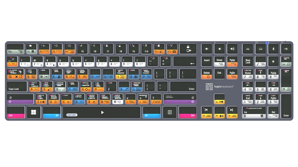 Blender 3D<br>TITAN Wireless Backlit Keyboard - Windows<br>